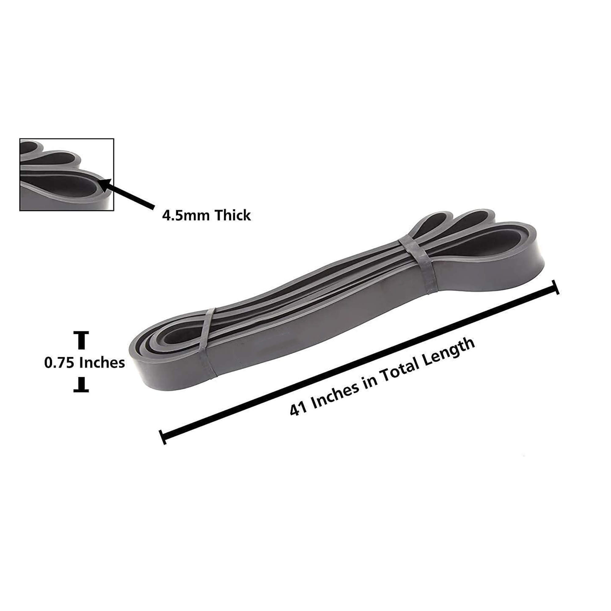 Resistance Stretch Loop Band 50Ibs Black 5