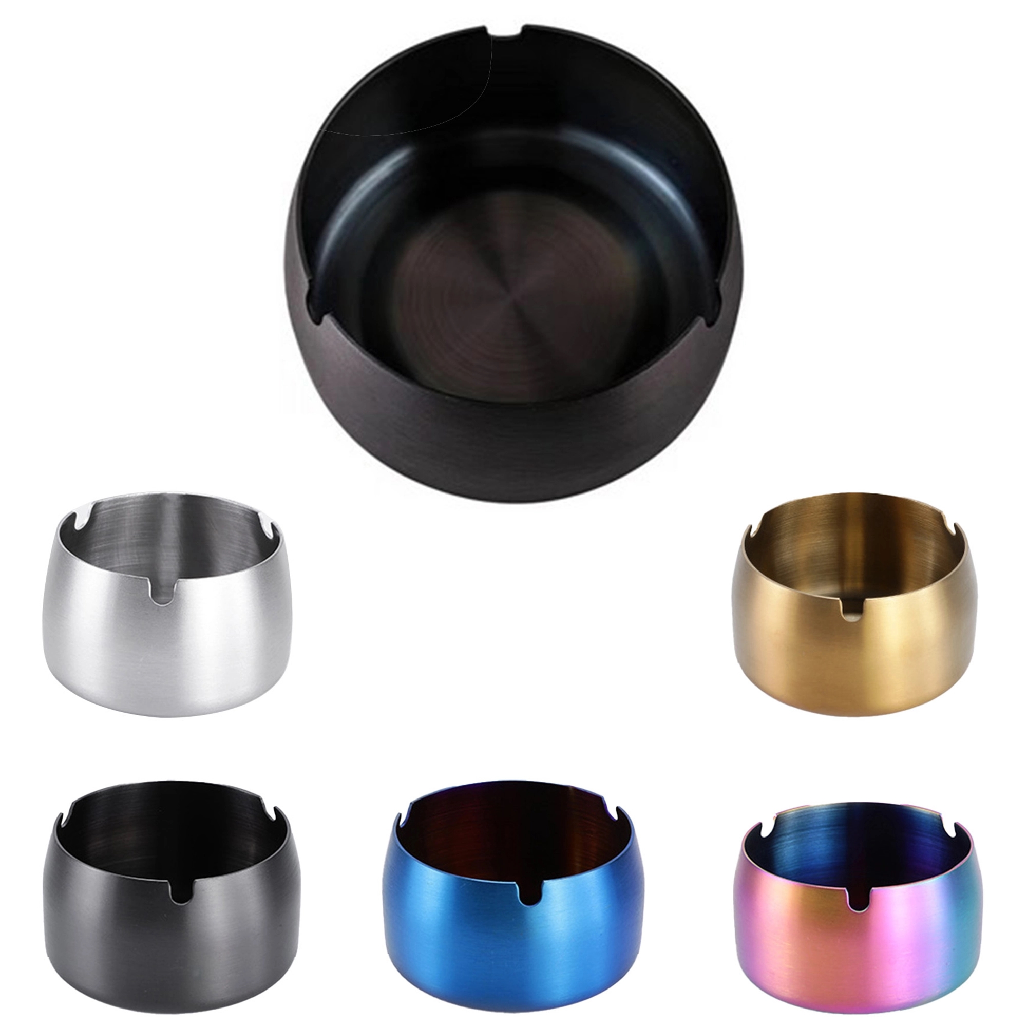 Stainless Steel Windproof Ashtray 2