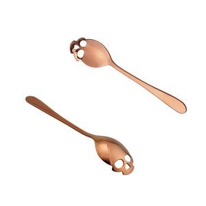 Skull Skeleton Shaped Steel Spoon 6
