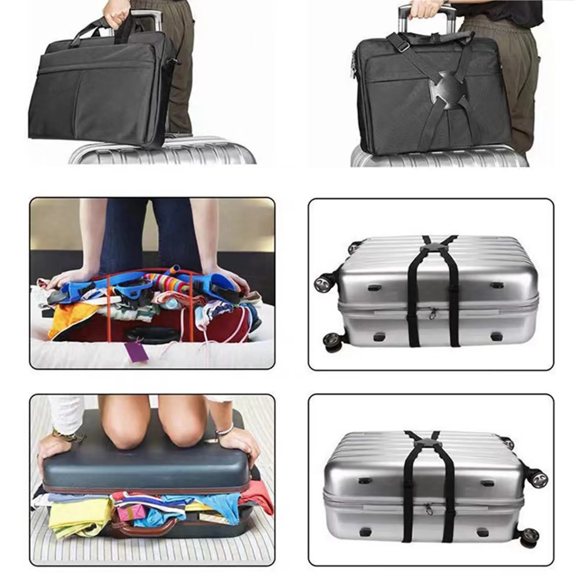 Adjustable Luggage Cross Strap Belts 3
