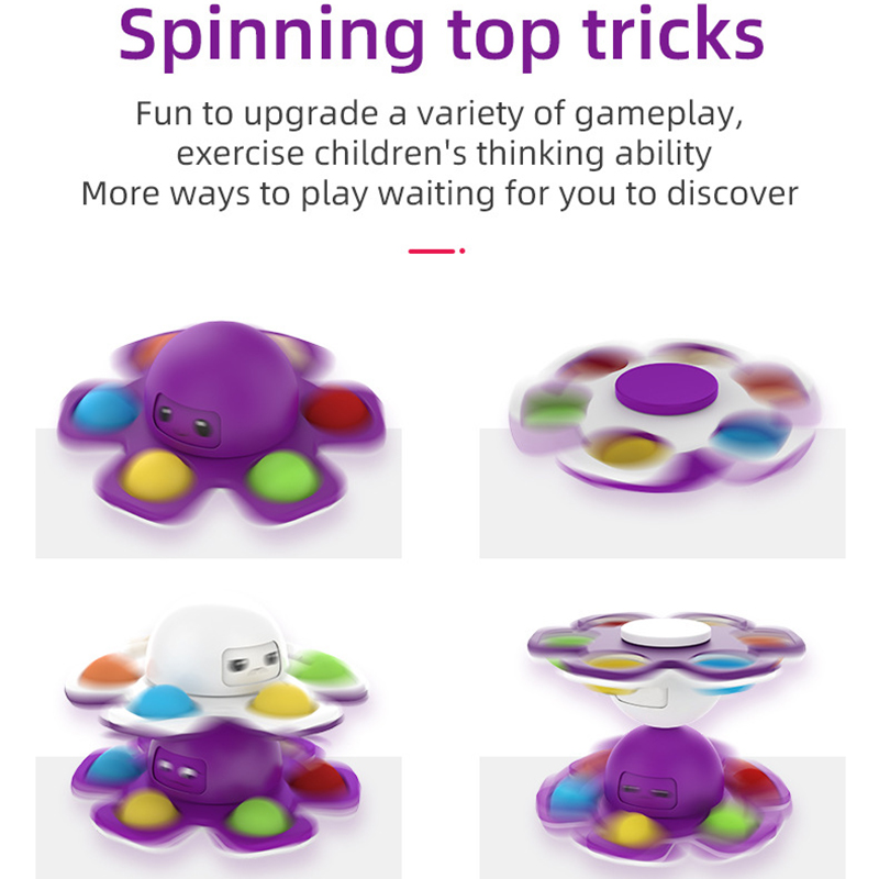 Octopus Face-Changing Bubble Sensory Toy 10