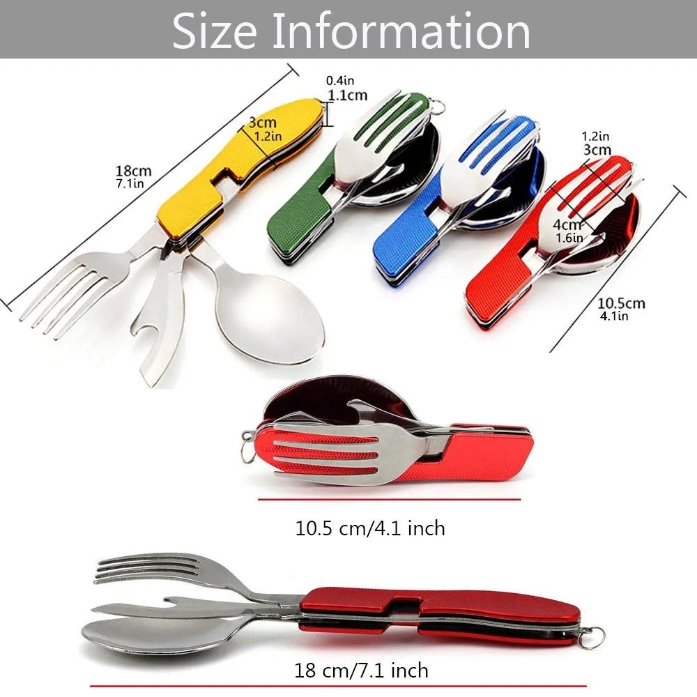 Stainless Steel Folding Detachable Flatware 4