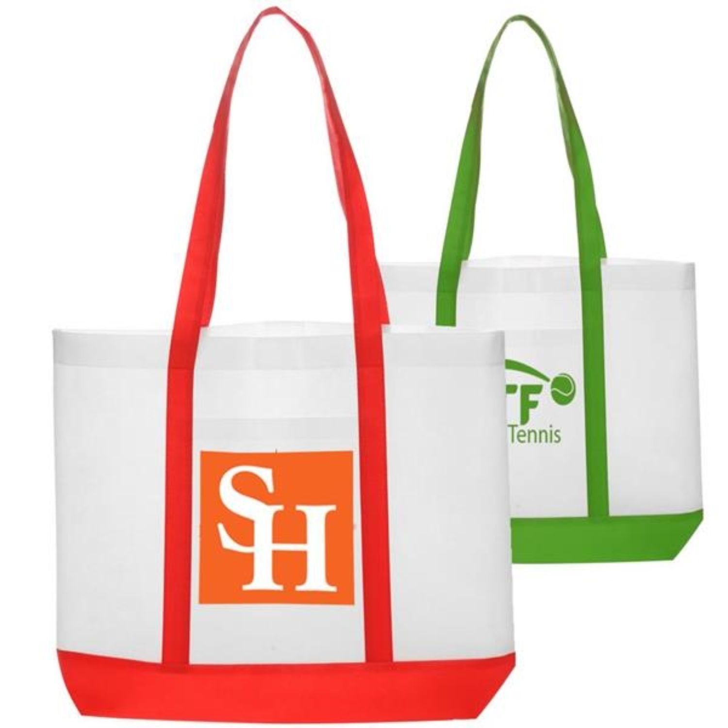 Non-woven Trim Color W/ Gusset Tote Bag (18" x 14" x 3") 3