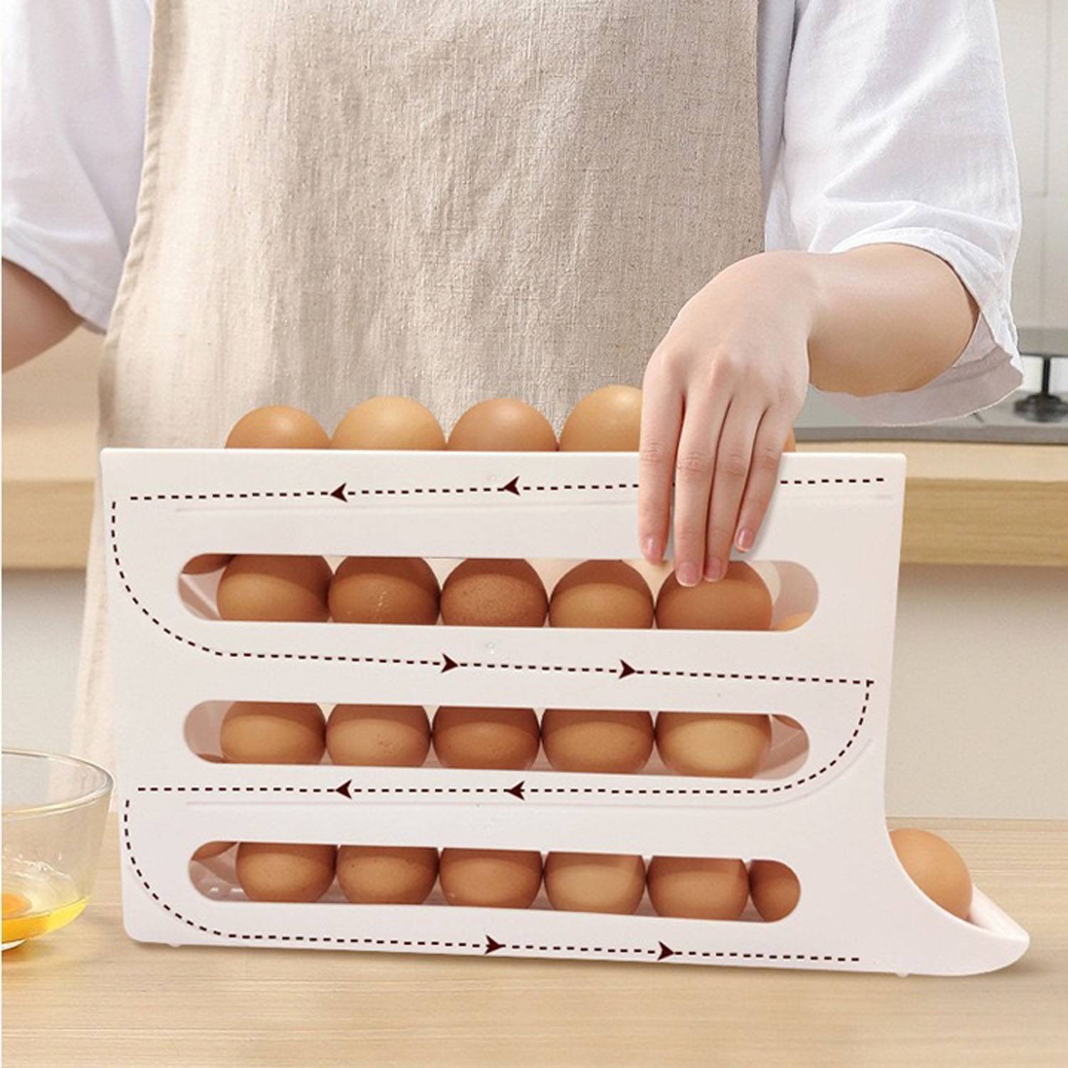 Smart Refrigerator Egg Organizer 6