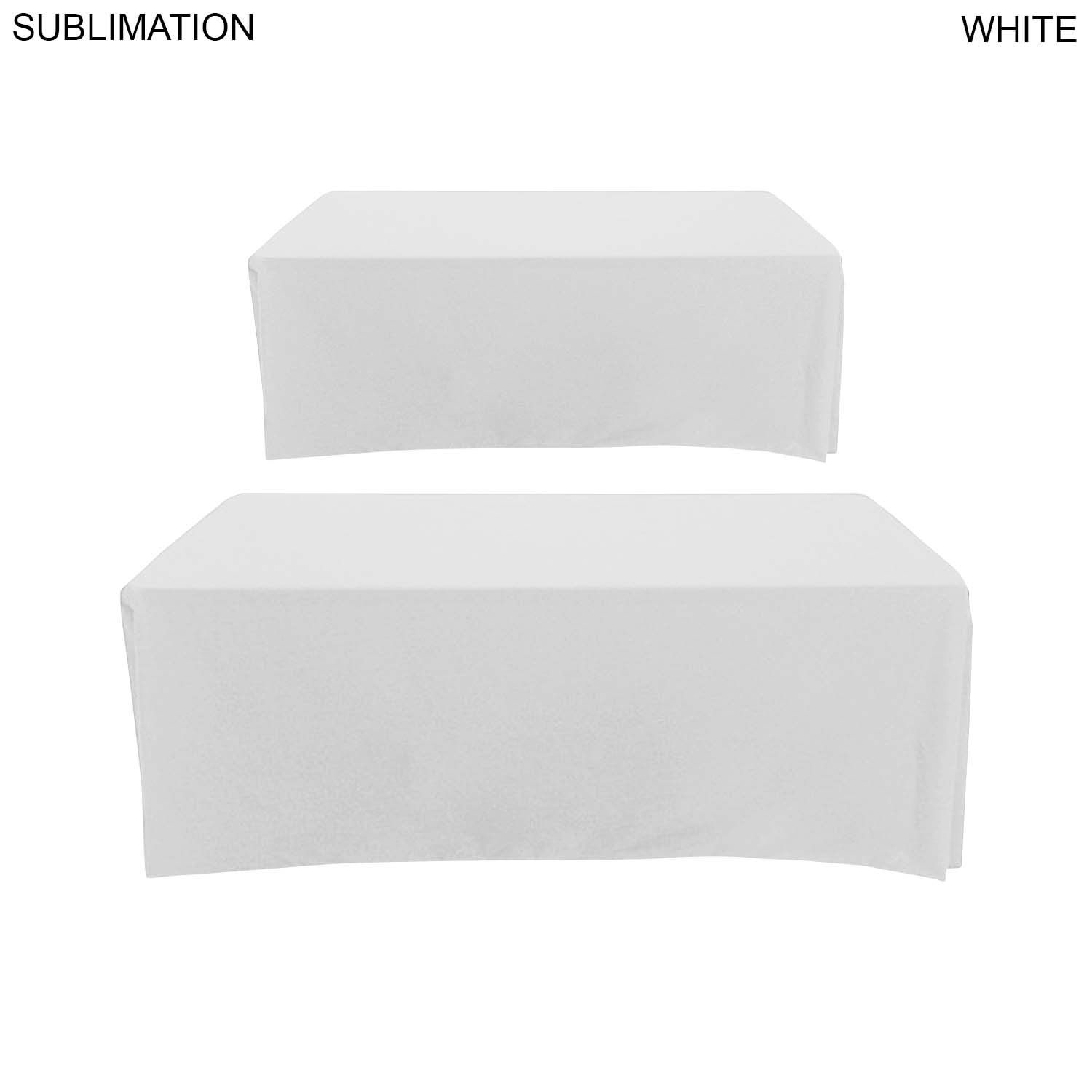 Outdoor Use Sublimated Box style Fitted tablecloth for a 6' Table, Closed back 2