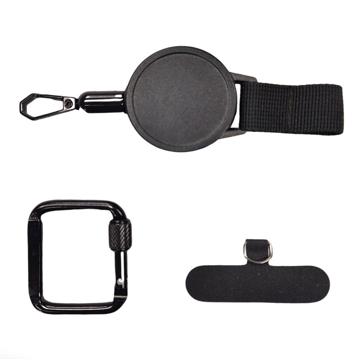 Retractable Key Chain Carabiner Clip Badge Reel Holder 2
