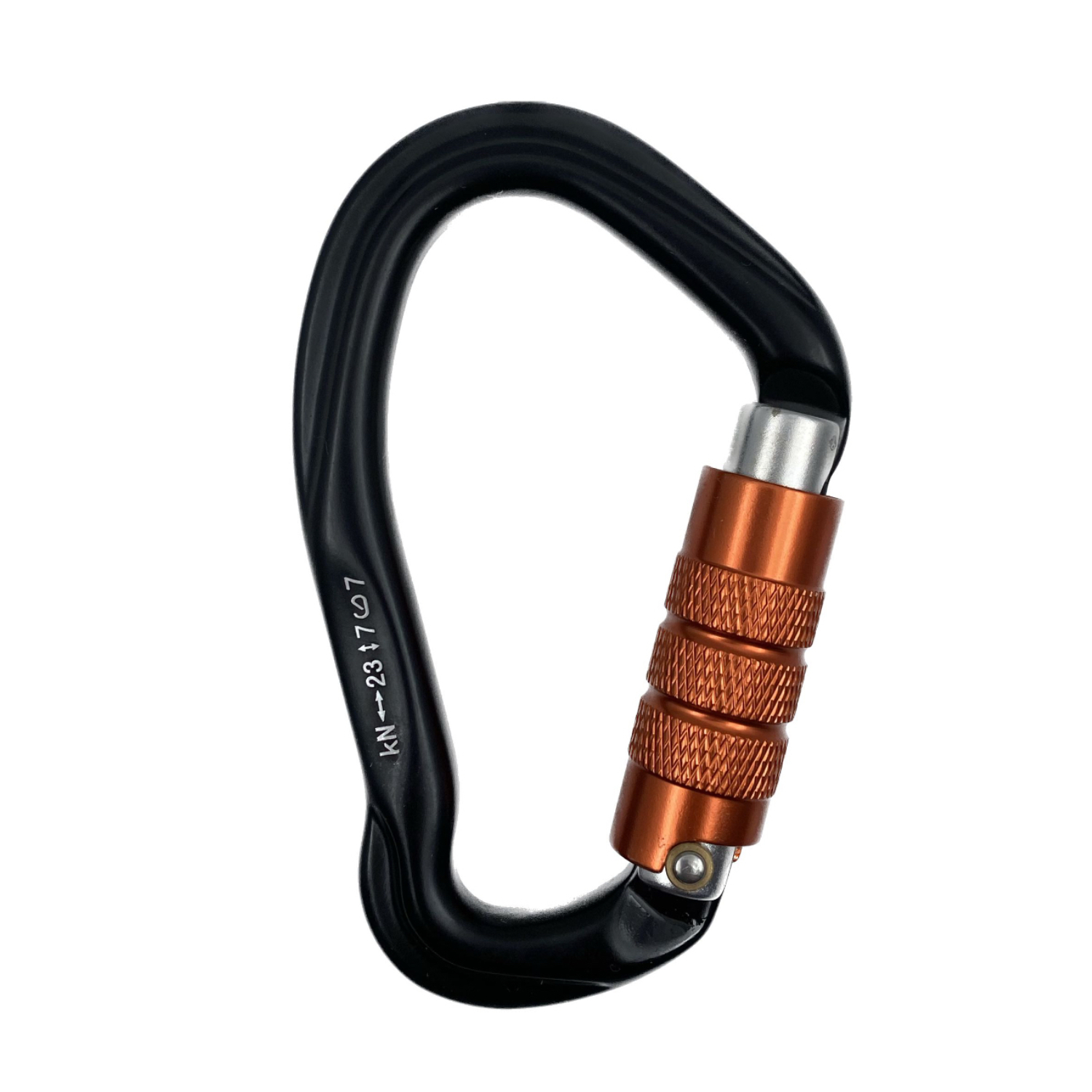 B Ring Twist Gate Aluminum Carabiner 7