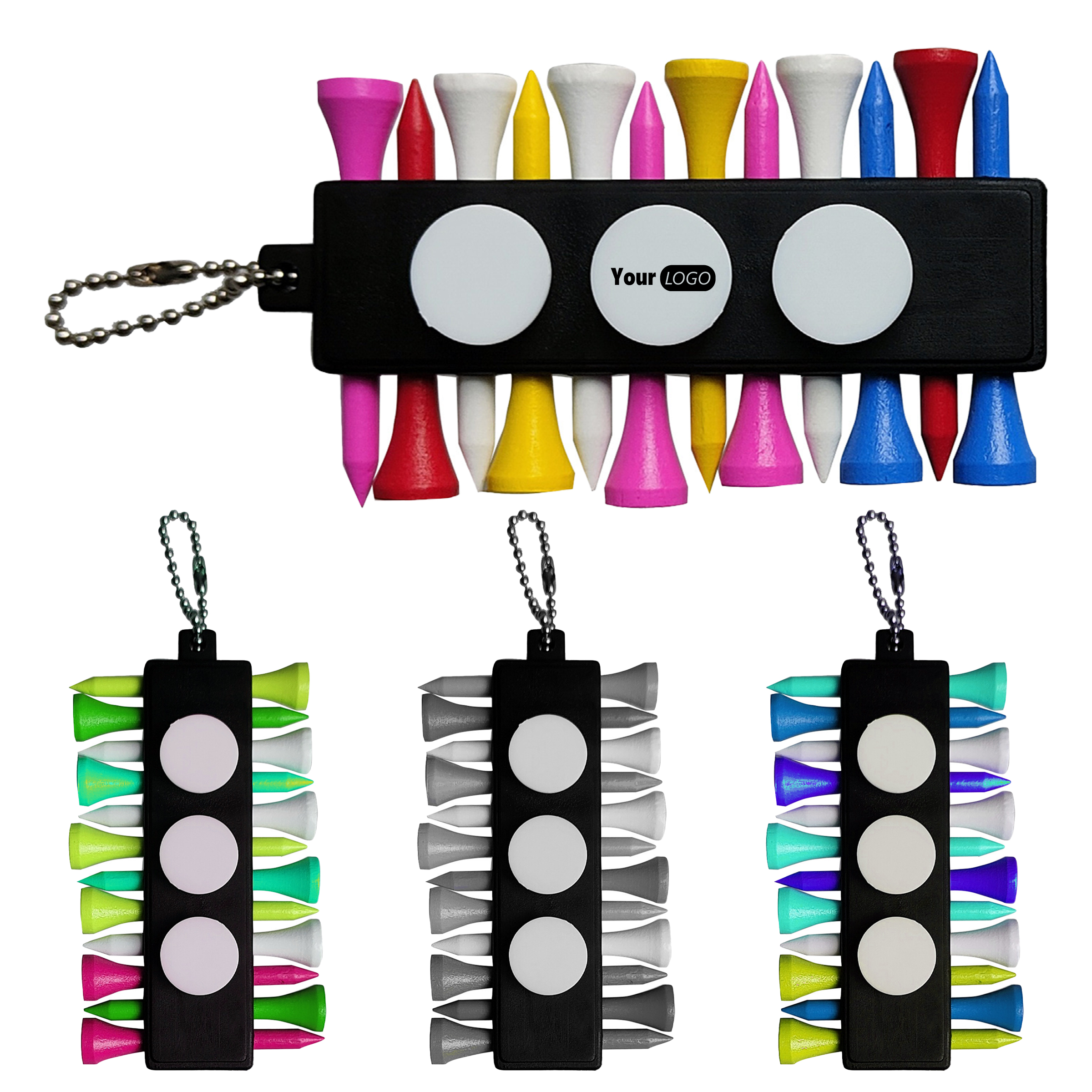 Pvc Personalized Golf Tee Kit 2