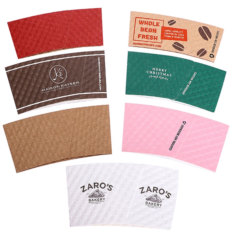 Custom Beverage Wrap Paper Sleeves 3