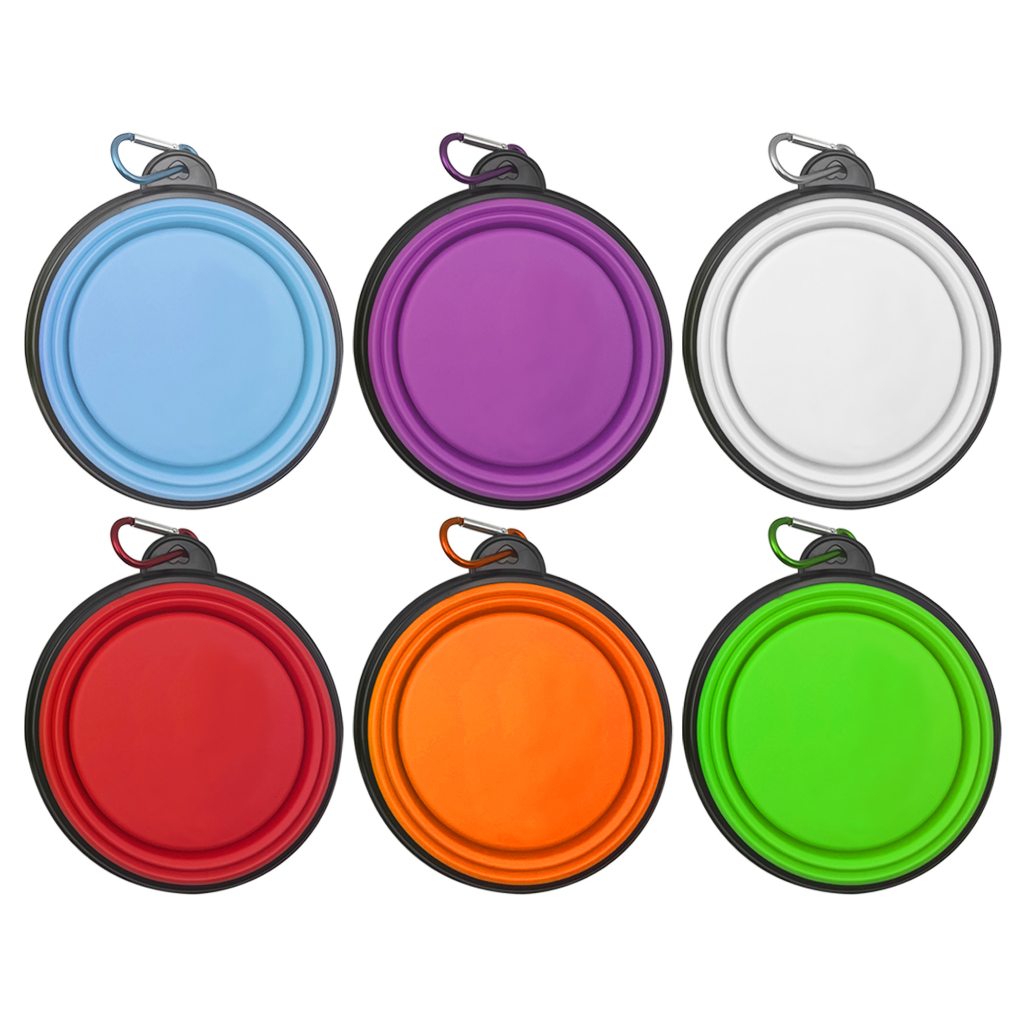 Collapsible Pet Dog Bowl with Carabiner 3