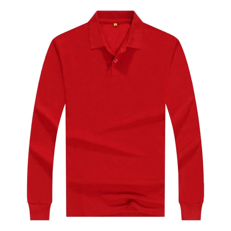 Custom Long-Sleeve Polo Shirts Sweatshirt Tops Pullover 6