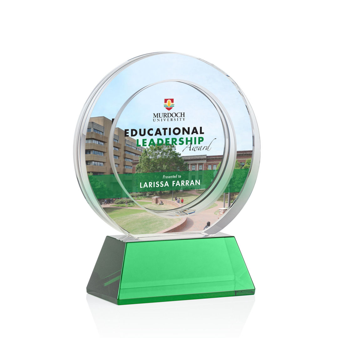 Templeton VividPrint™ Award on Base - Green 2