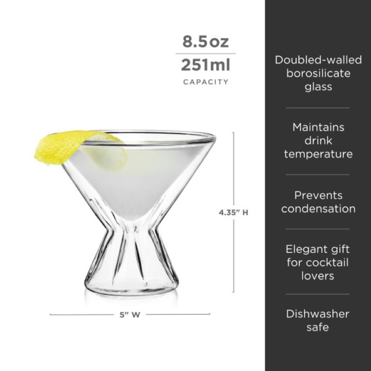 Viski® Double Walled Martini, set of 2 6