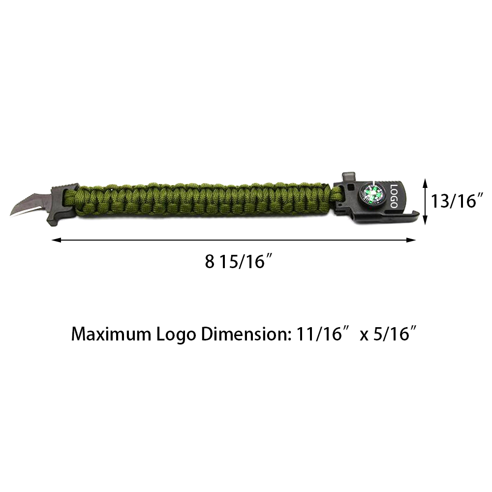 Multifunction 5-in-1 Outdoor Paracord Survival Bracelet 4