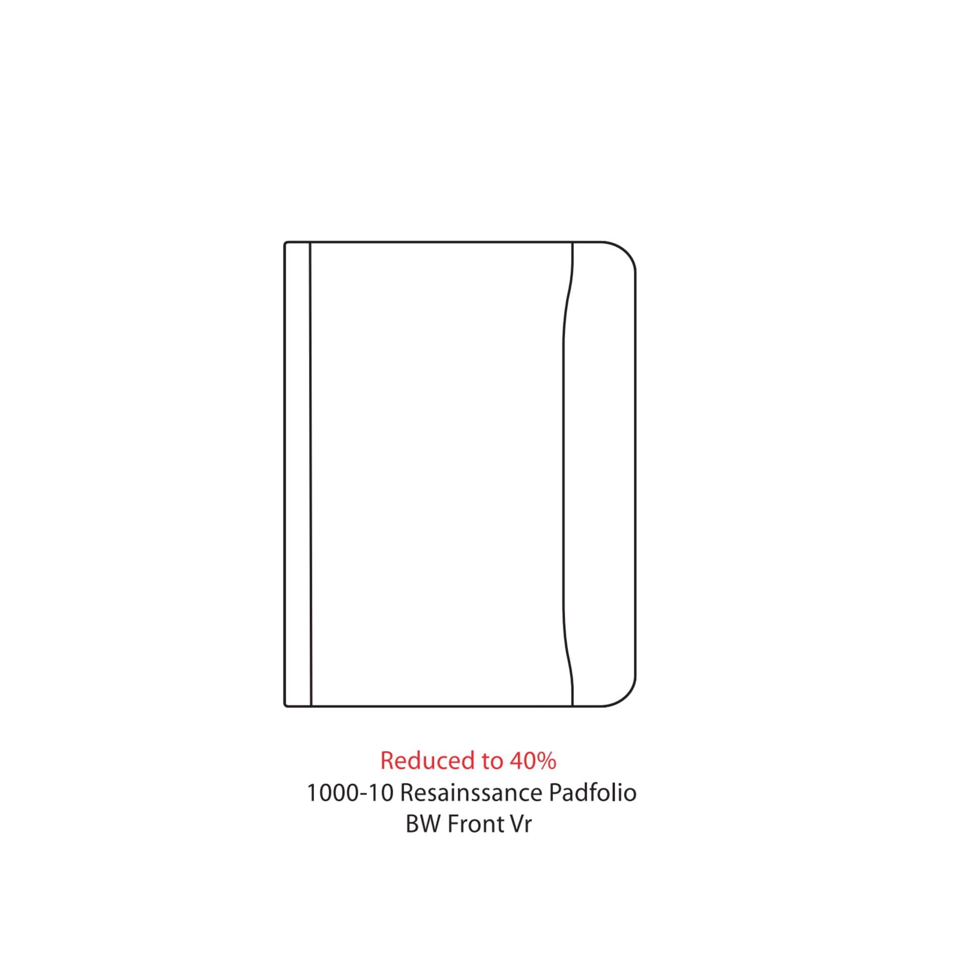 FSC® Mix Renaissance Zippered Padfolio 19