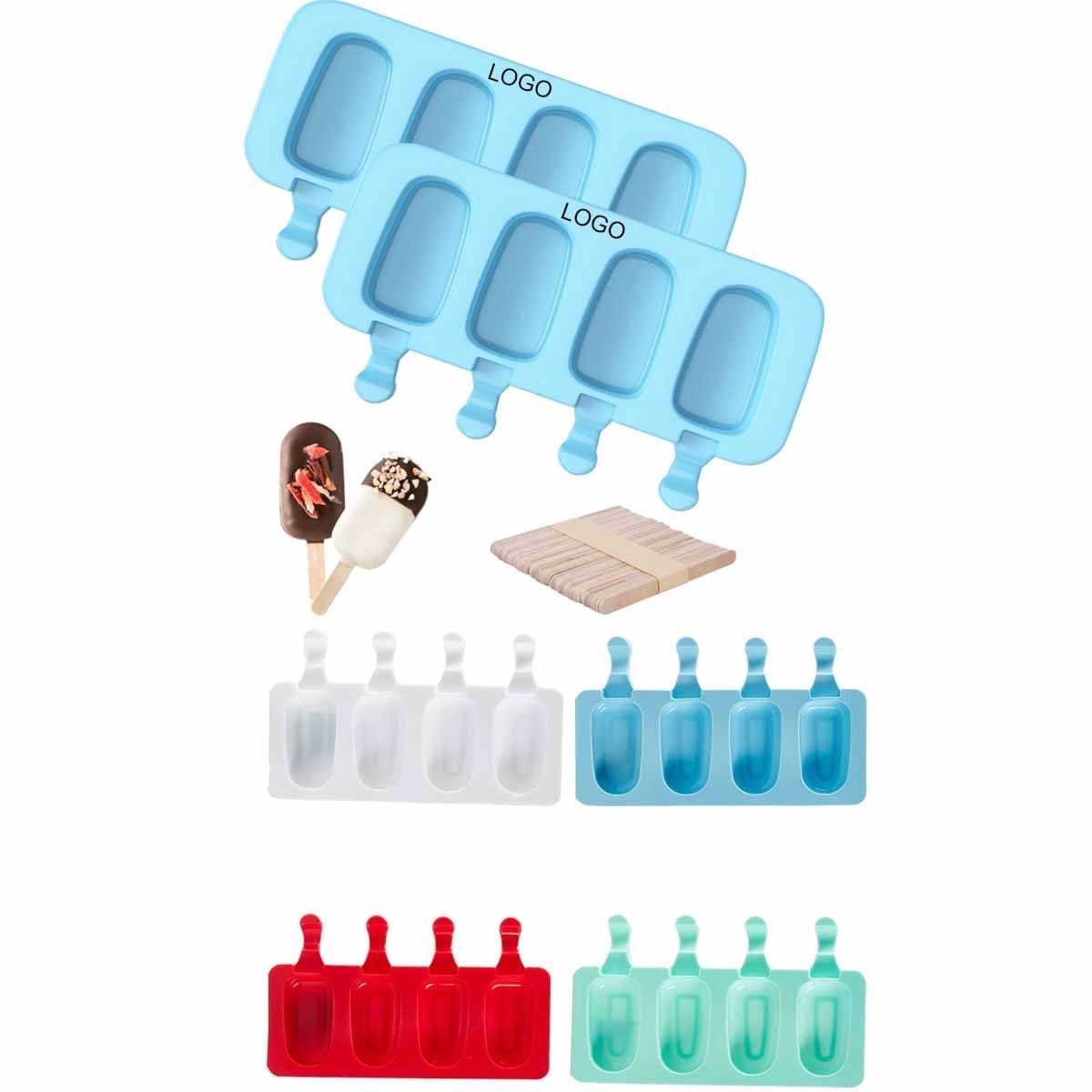 Silicone Popsicle Ice Pop Molds 2