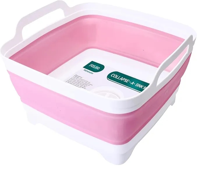 Collapsible Dish Basin with Drain Plug 5