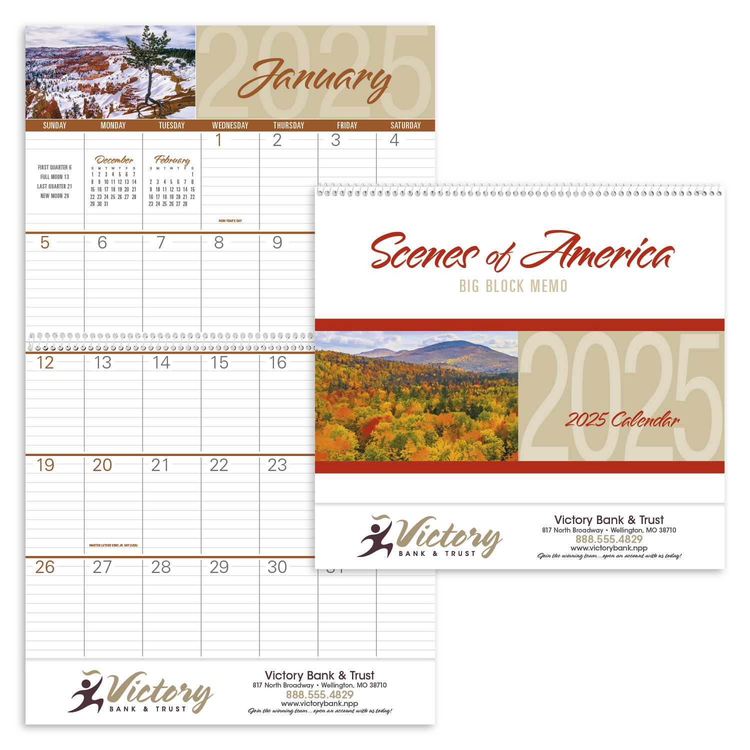 Triumph® Calendars Scenes of America Big Block Memo Calendar 41