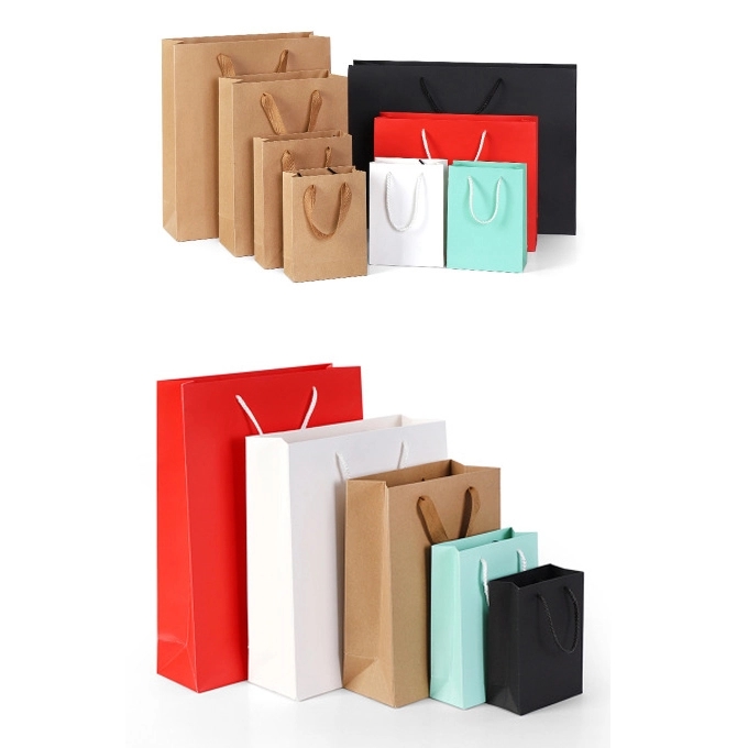 Kraft Paper Brown Shopping Bag-11"x 4"x 13" 3