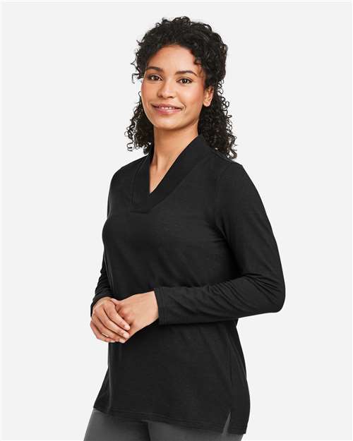 Women's Raleigh Shawl Collar Knit Top - DP121W 6
