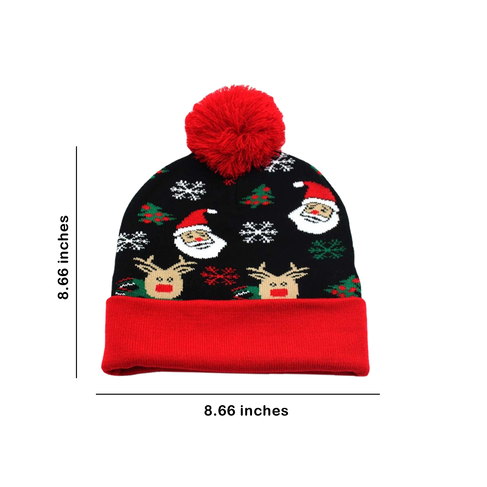 Custom Holiday Pom Beanie for Winter Gifts 1