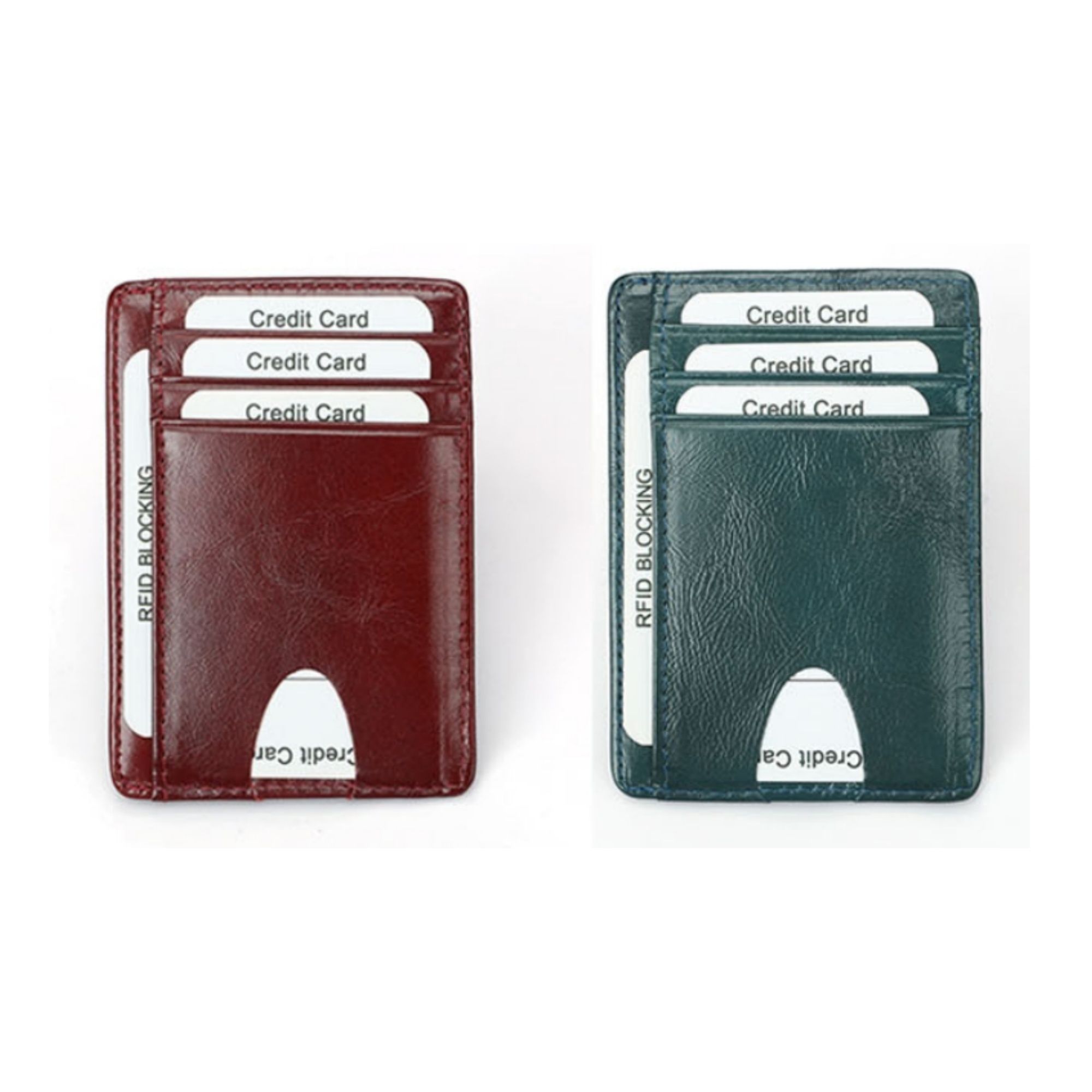 Small RFID Blocking Leather Card Holder 4