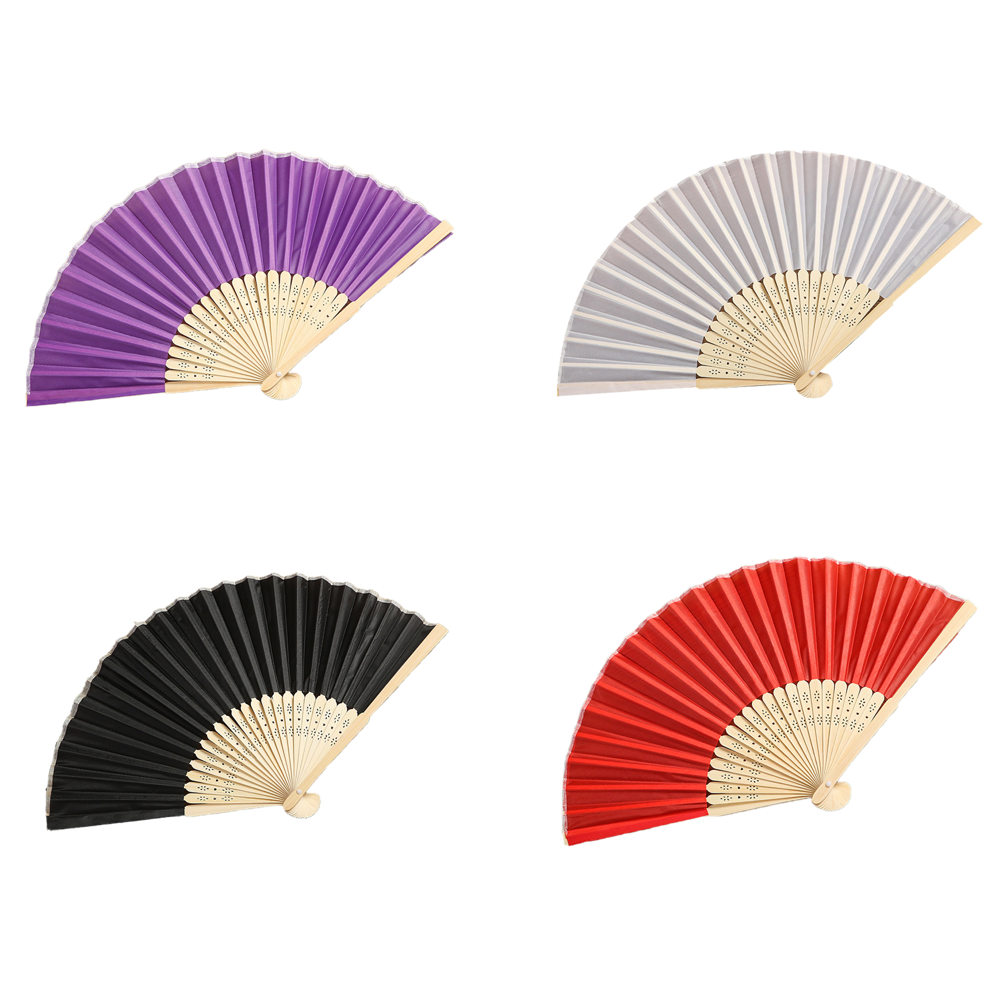 Silk Bamboo Folding Fan 2