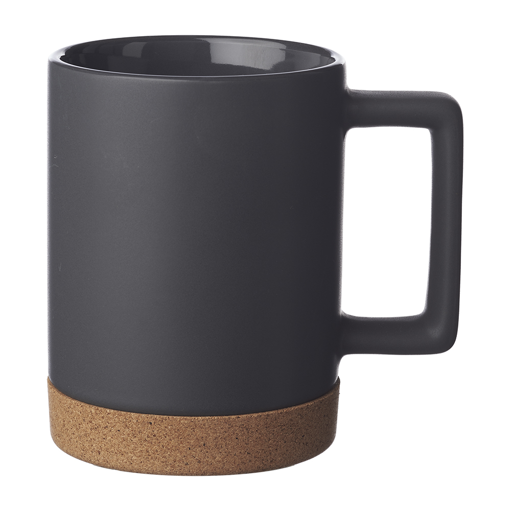 Caldwell 15 oz. Cork Base Ceramic Mugs
