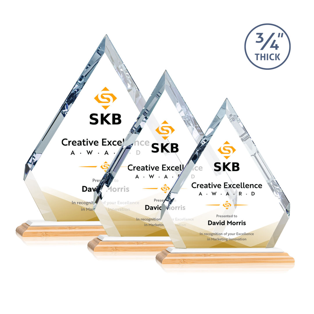 Apex VividPrint™ Award - Bamboo/White