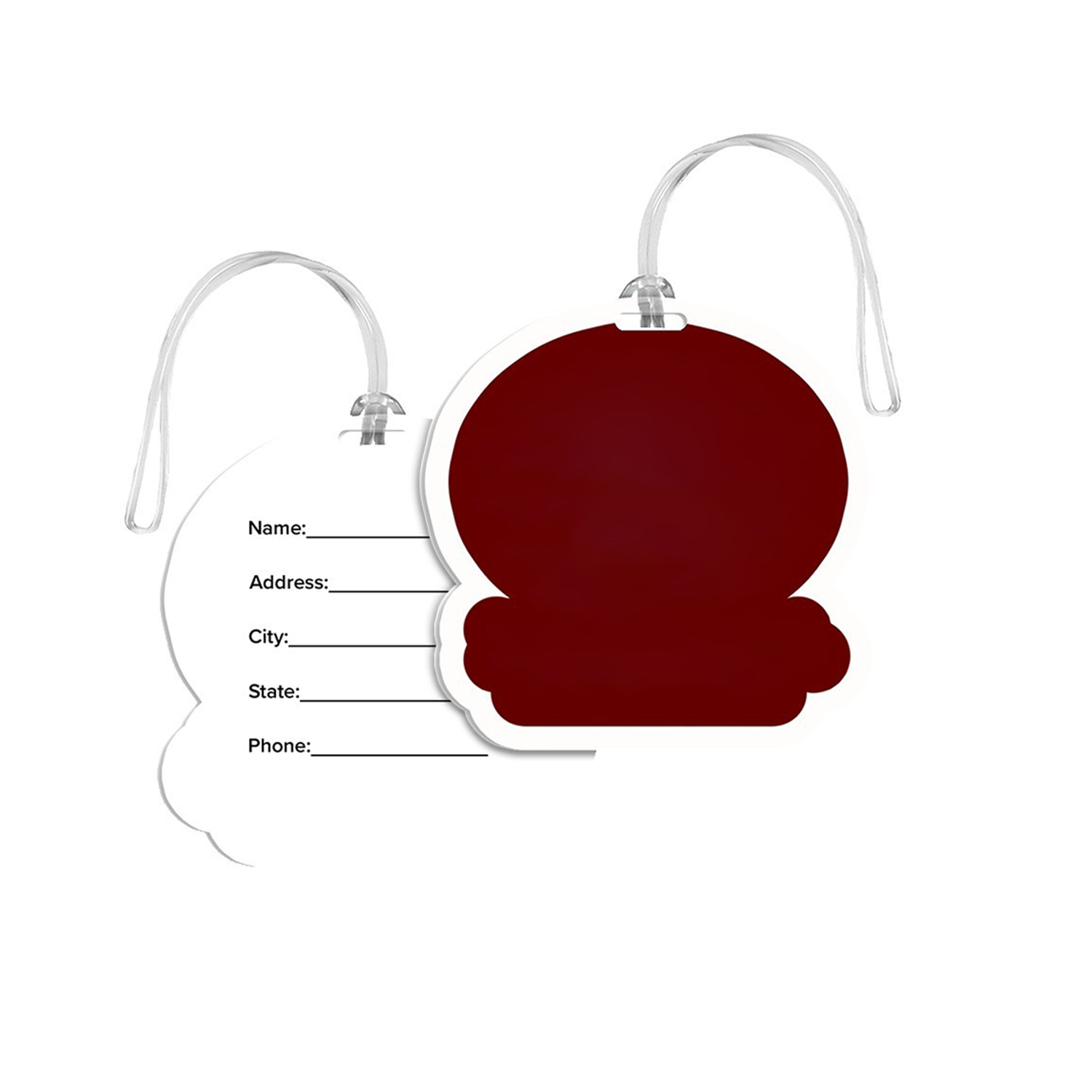 Acrylic Custom Shaped Bag Tag 4