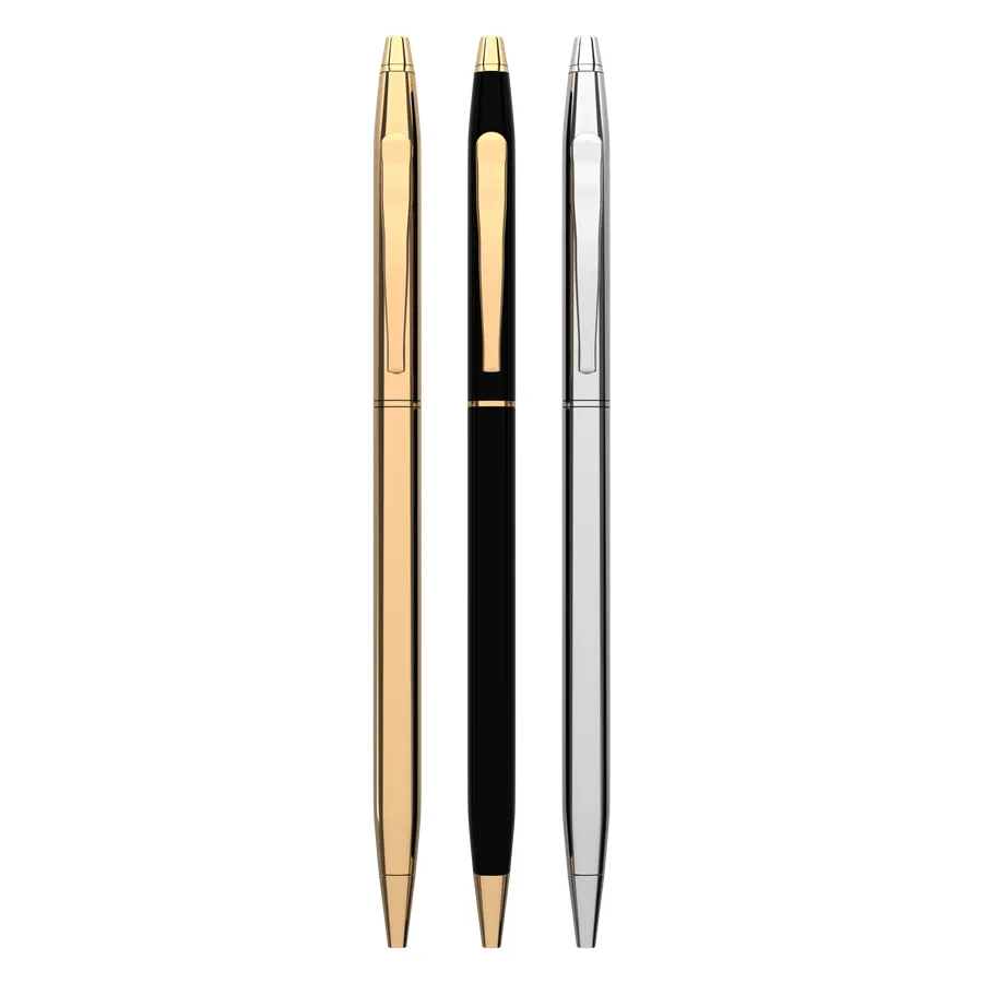 Gold Slim Metal Ballpoint 3