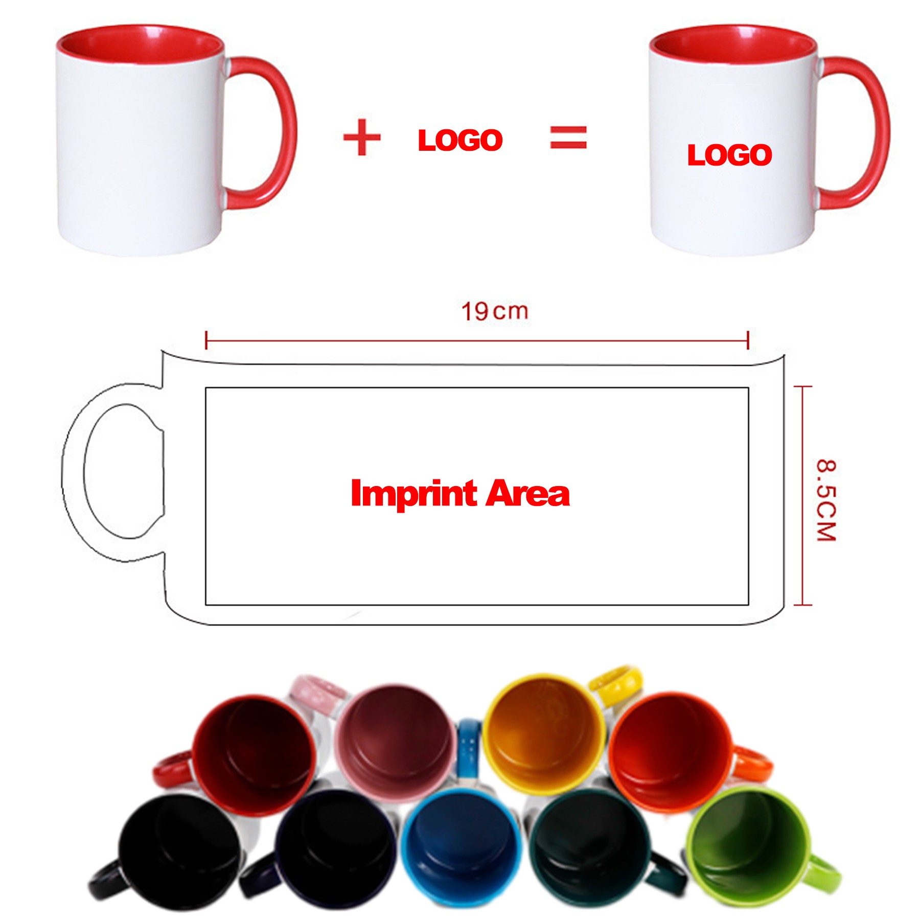 11 Oz Colour Coated Mug 3