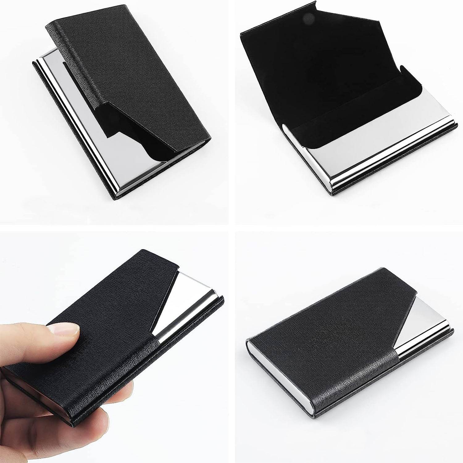 Aluminum alloy business card holder box 4