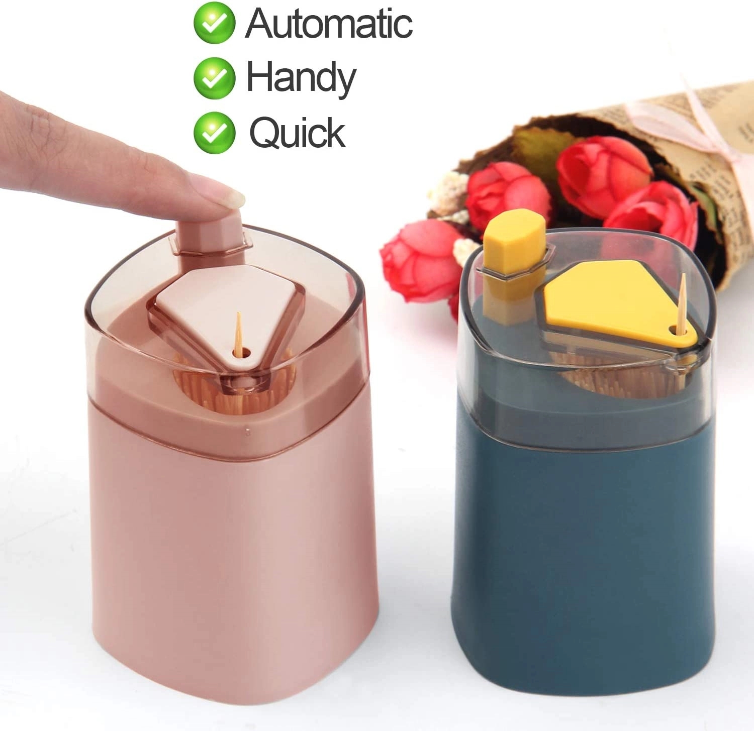 Press Type Automatic Toothpick Holder 6