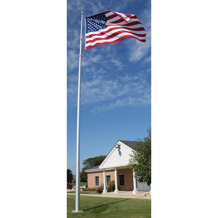 25' Architectural Series Pole with Internal Halyard - Satin 3