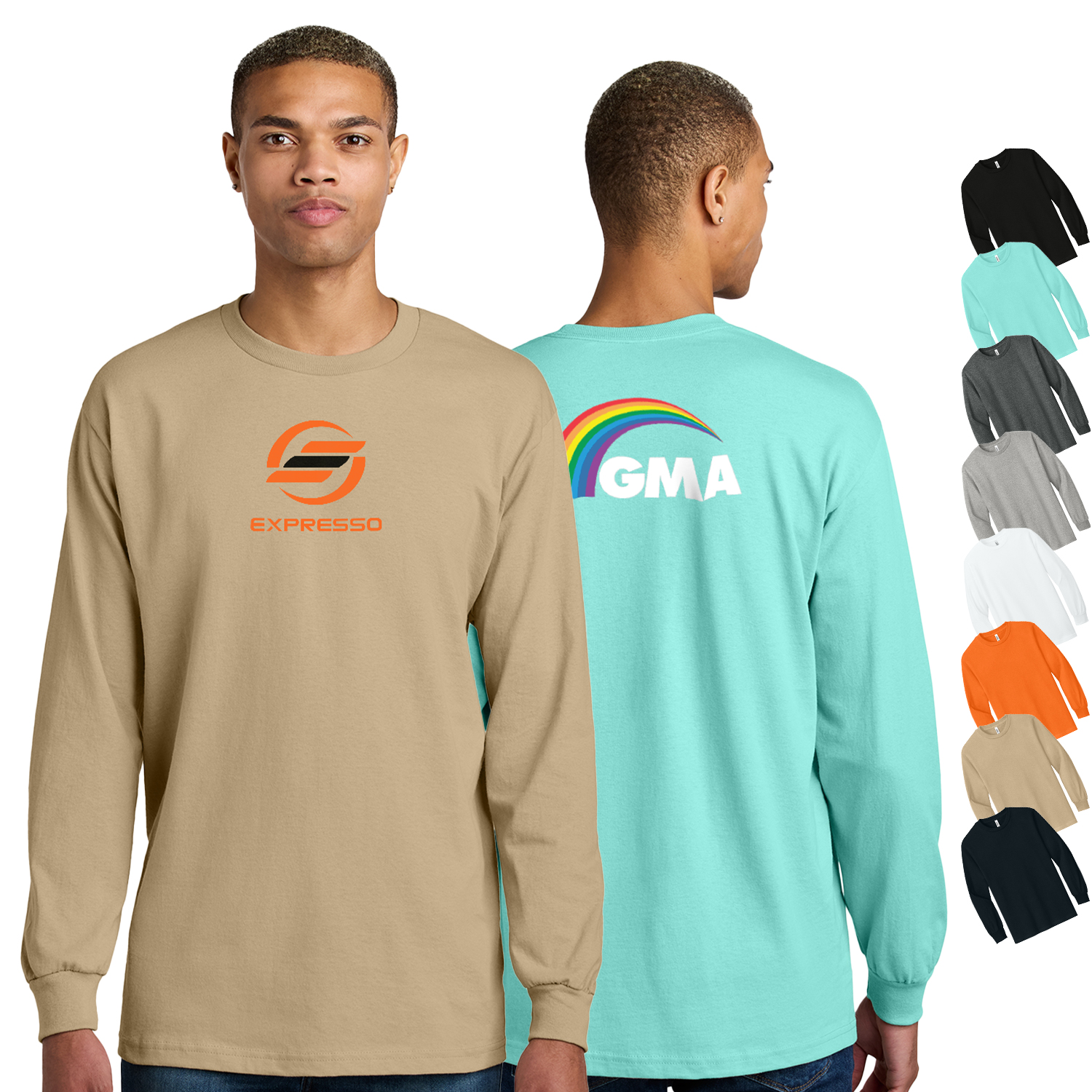 American Apparel® Heavyweight Unisex Long Sleeve T-Shirt 2