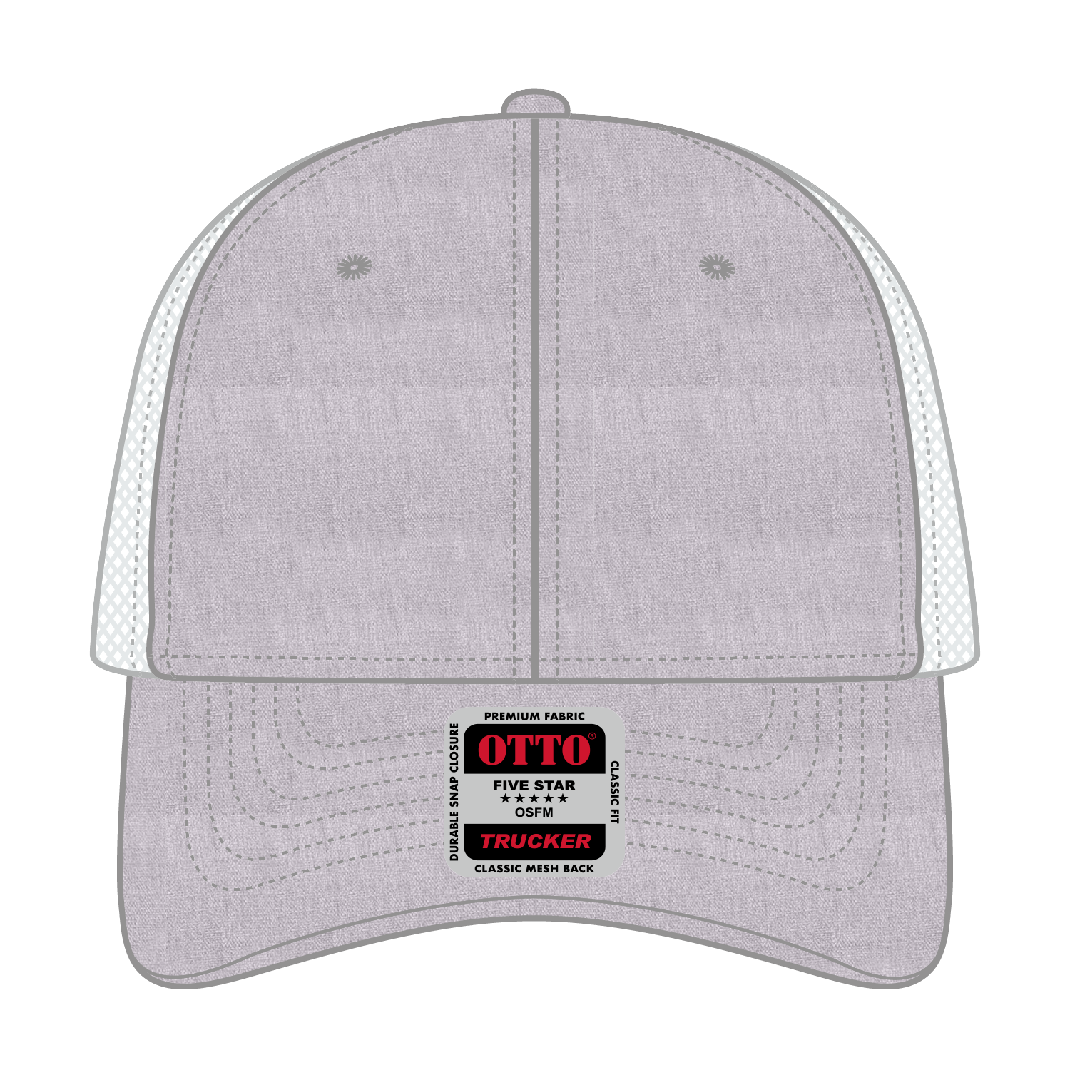 OTTO CAP® 6 Panel Low Profile Mesh Back Trucker Hat 43