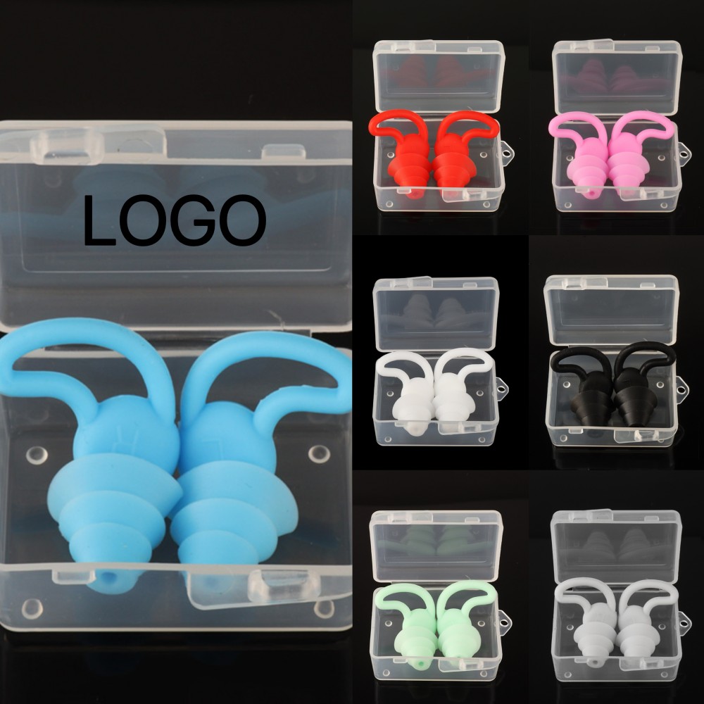 Silicone Shark Fin Shaped Noise Reduction Earplugs 2