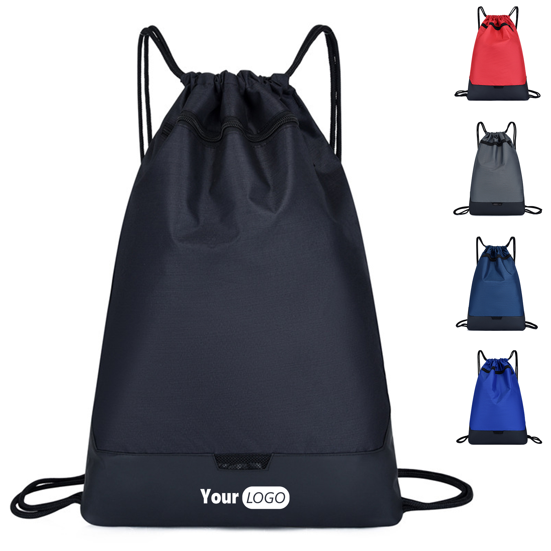 Oxford Fabric Splash Proof Double Shoulder Drawstring Bag 2
