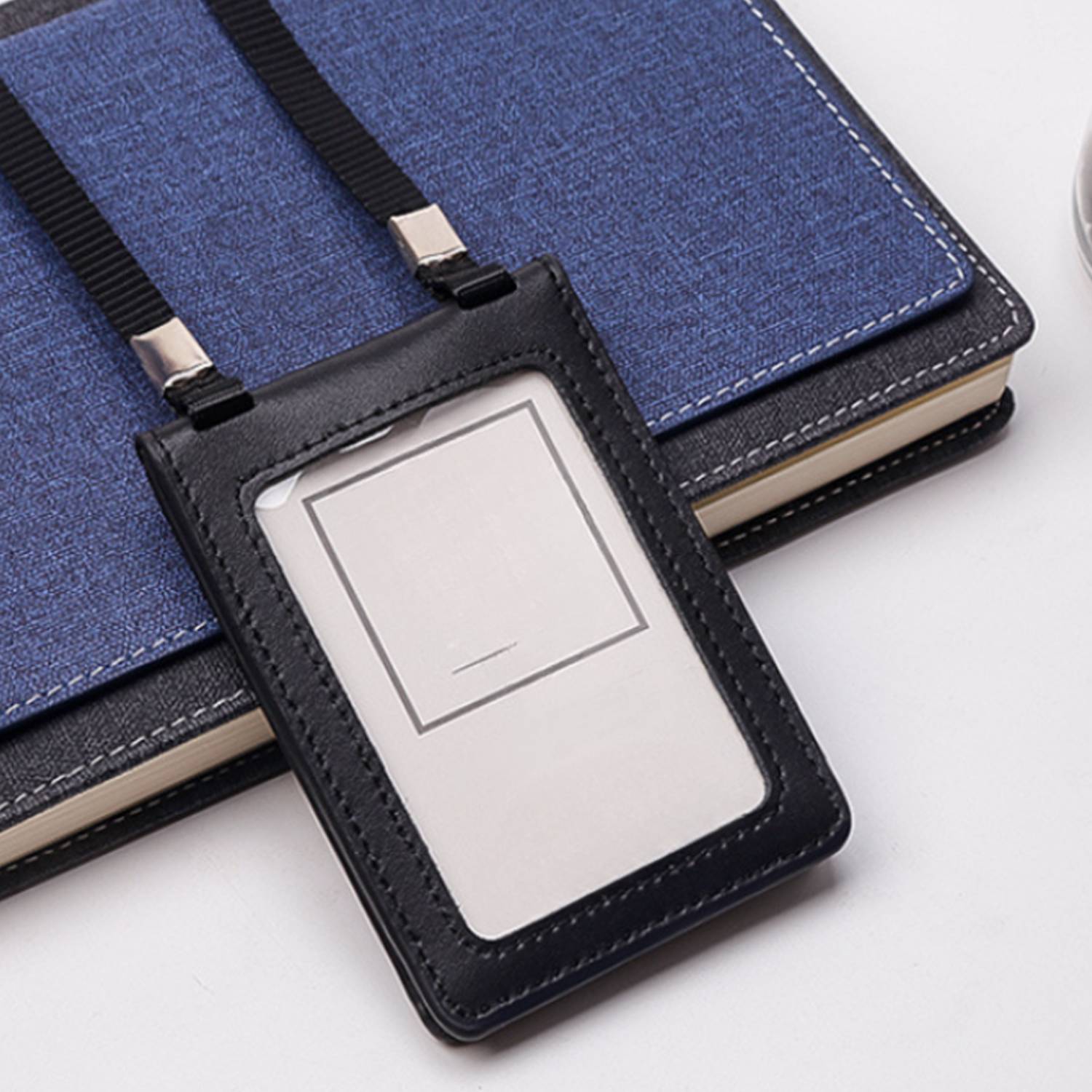 Genuine Leather ID Badge Holder 3