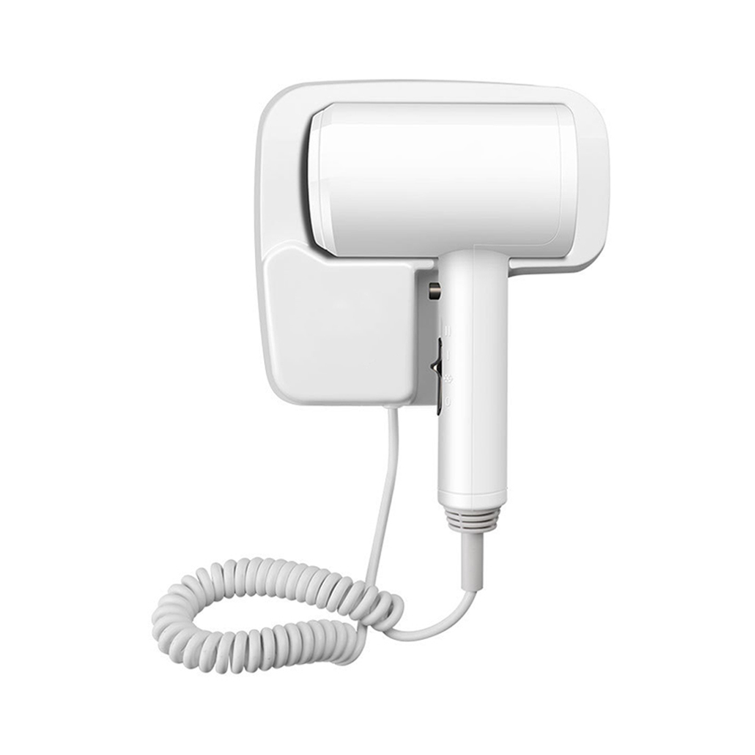 Wall Mounted Hair Dryer in Hotel Toilet 3