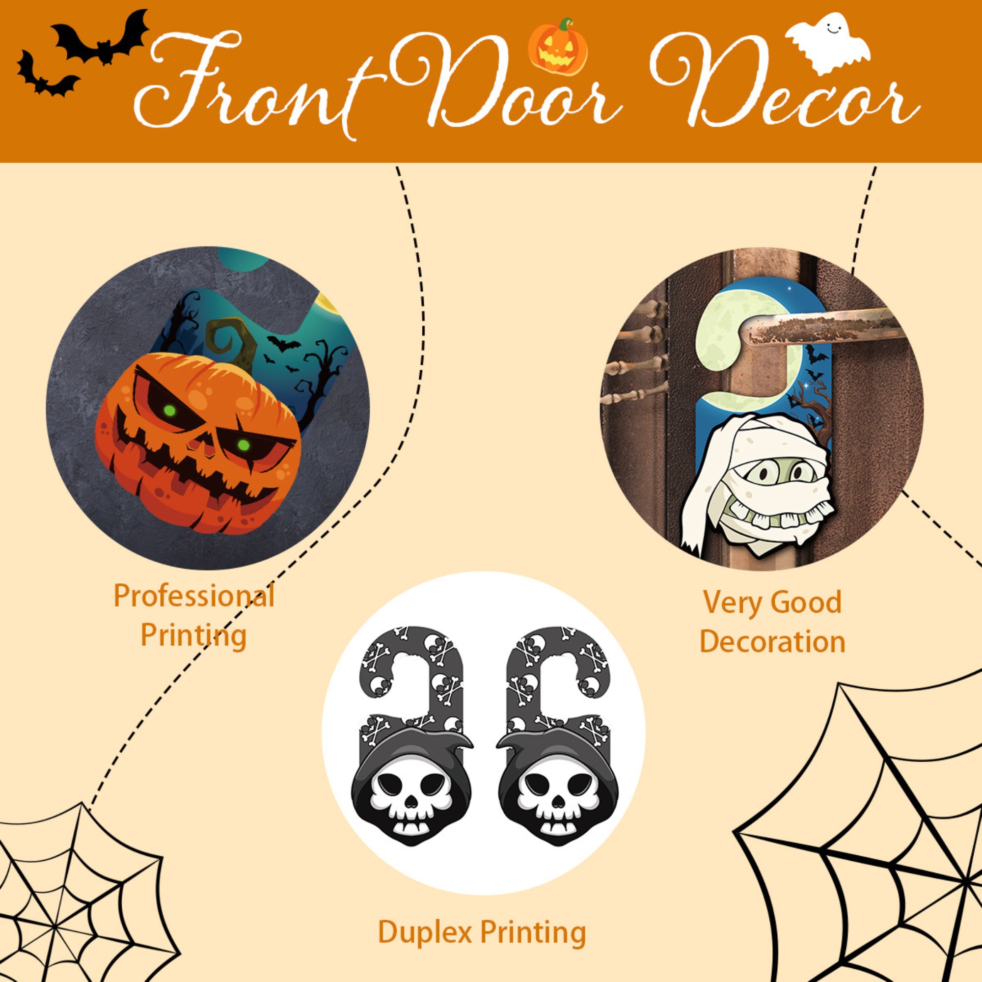 Halloween door hanging party decoration door handle pendant 4