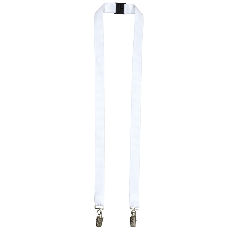 "RICARDO" 3/4" Dual Attachment Polyester Silkscreen Lanyard with FREE Breakaway Safety Release 1