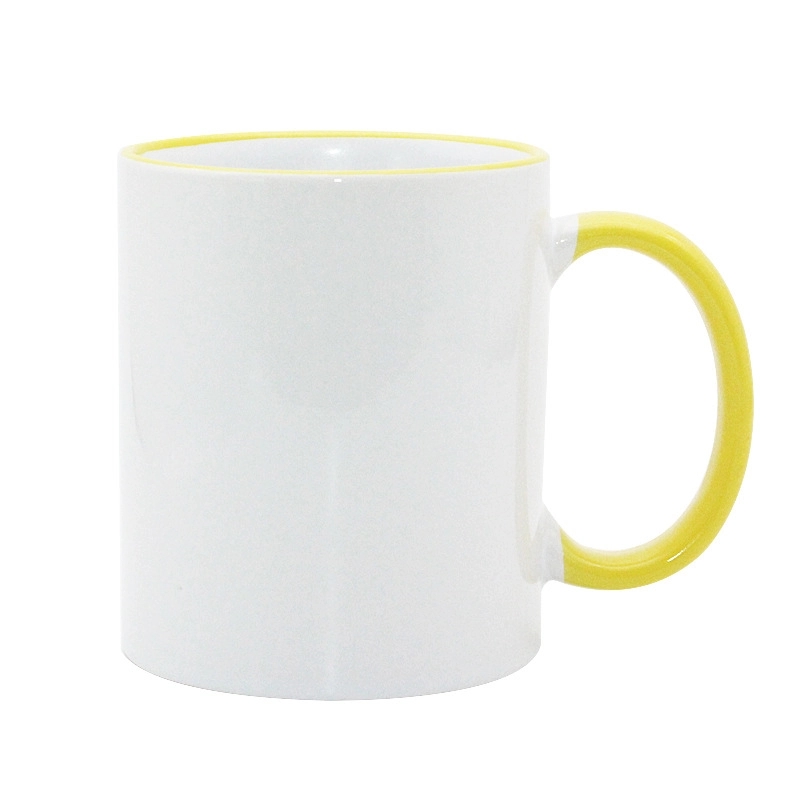 11 oz White Ceramic Sublimation Coffee Mug 7