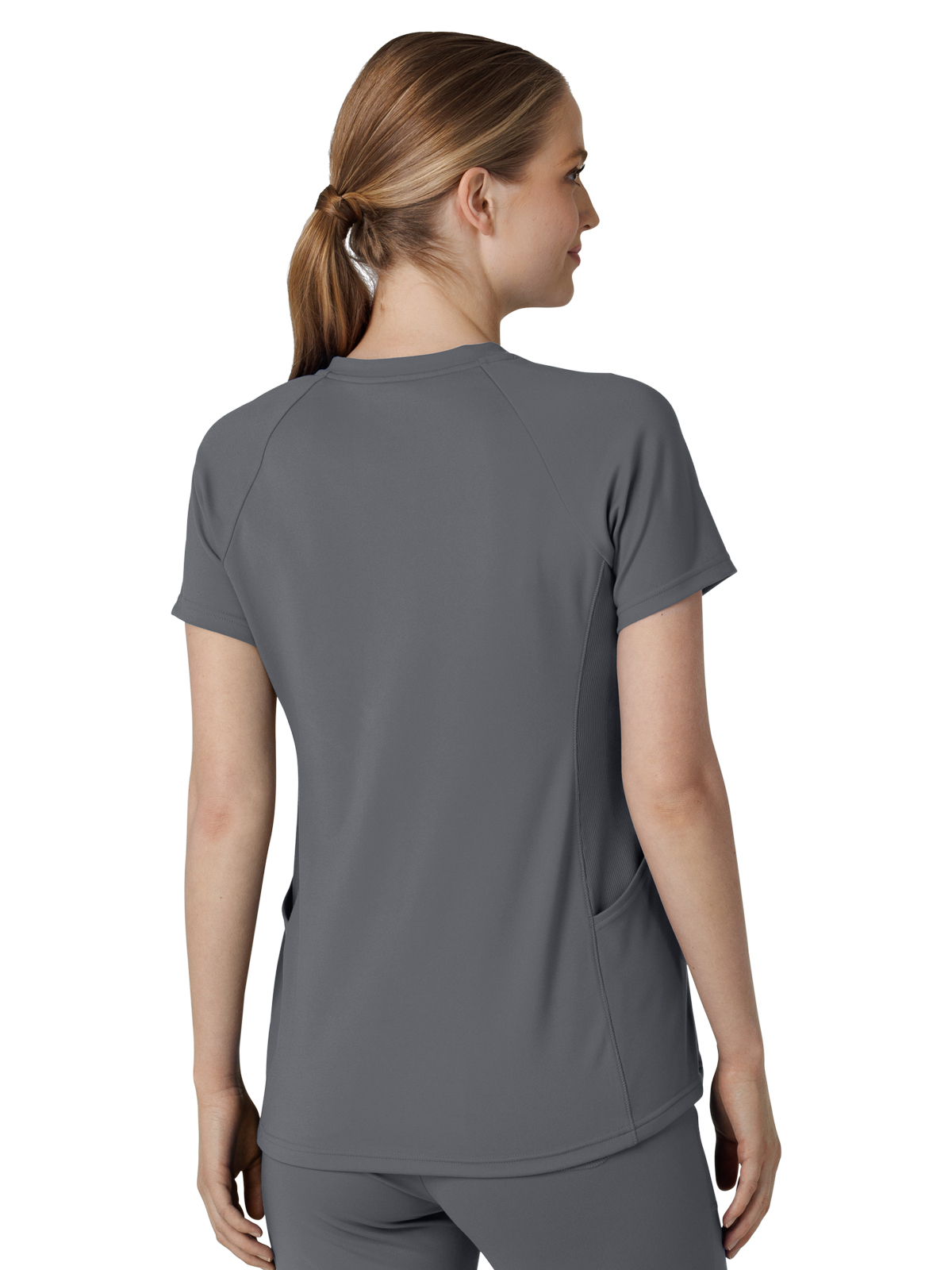 Wink - Renew Knit - Women's Four-Pocket Flex-n-Reach V-Neck Raglan Top 23