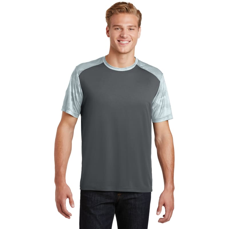 Sport-Tek CamoHex Colorblock Tee. 9