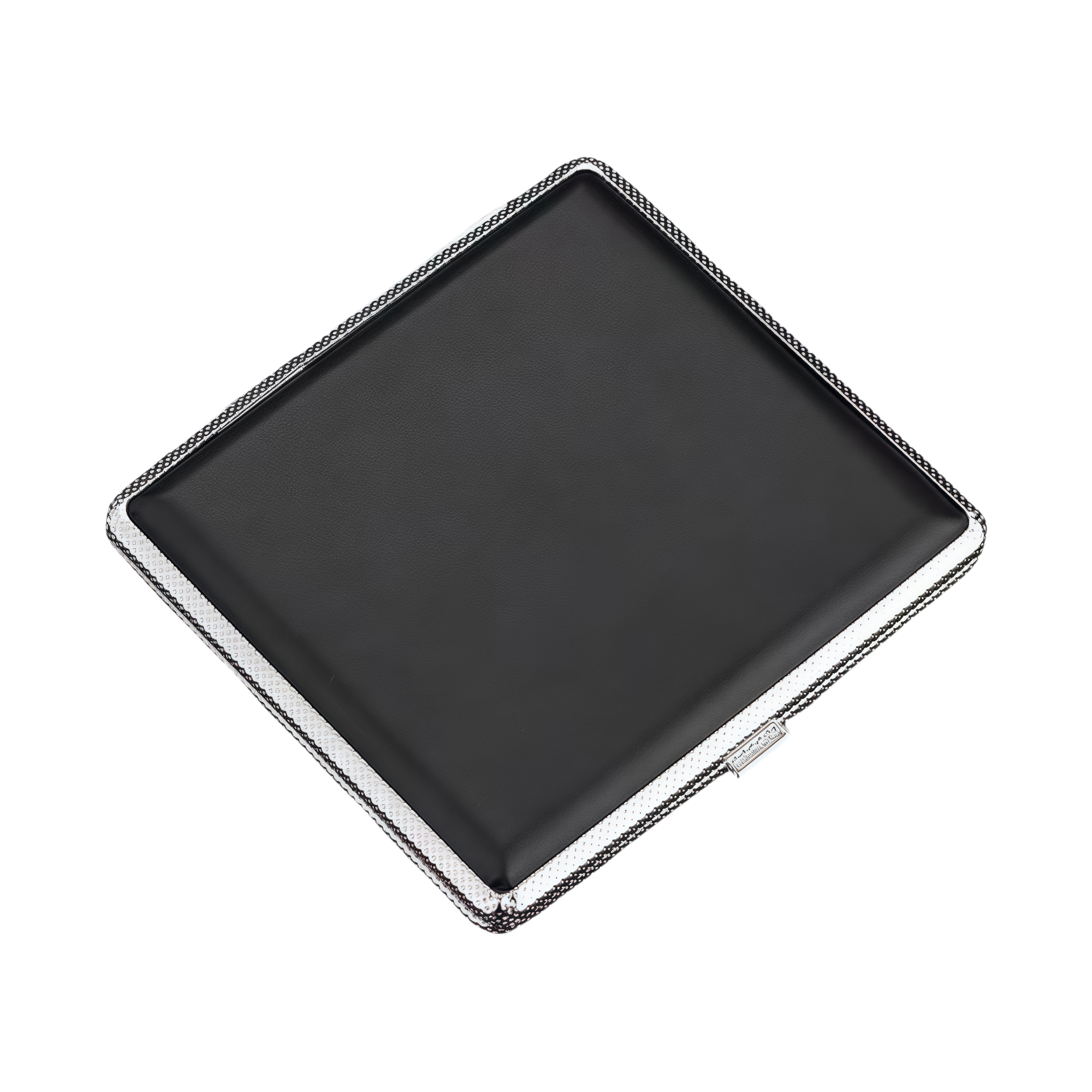 Leather Texture Metal Cigarette Case for Men - Compact 3