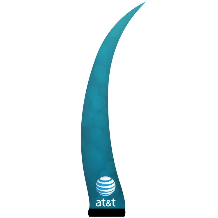 AirePin™ LED Inflatable Column, Horn_Blue At_t - 7.5'H 1
