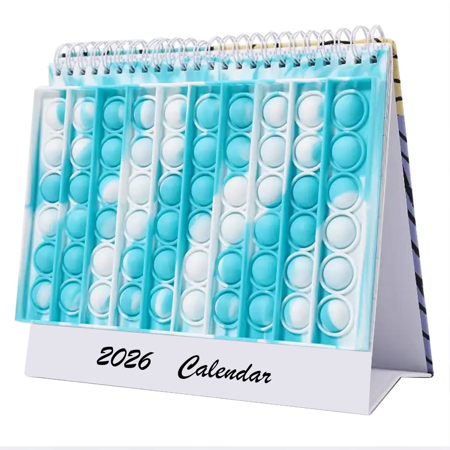 2026 Desk Calendar Pop Fidget Sillicon 4