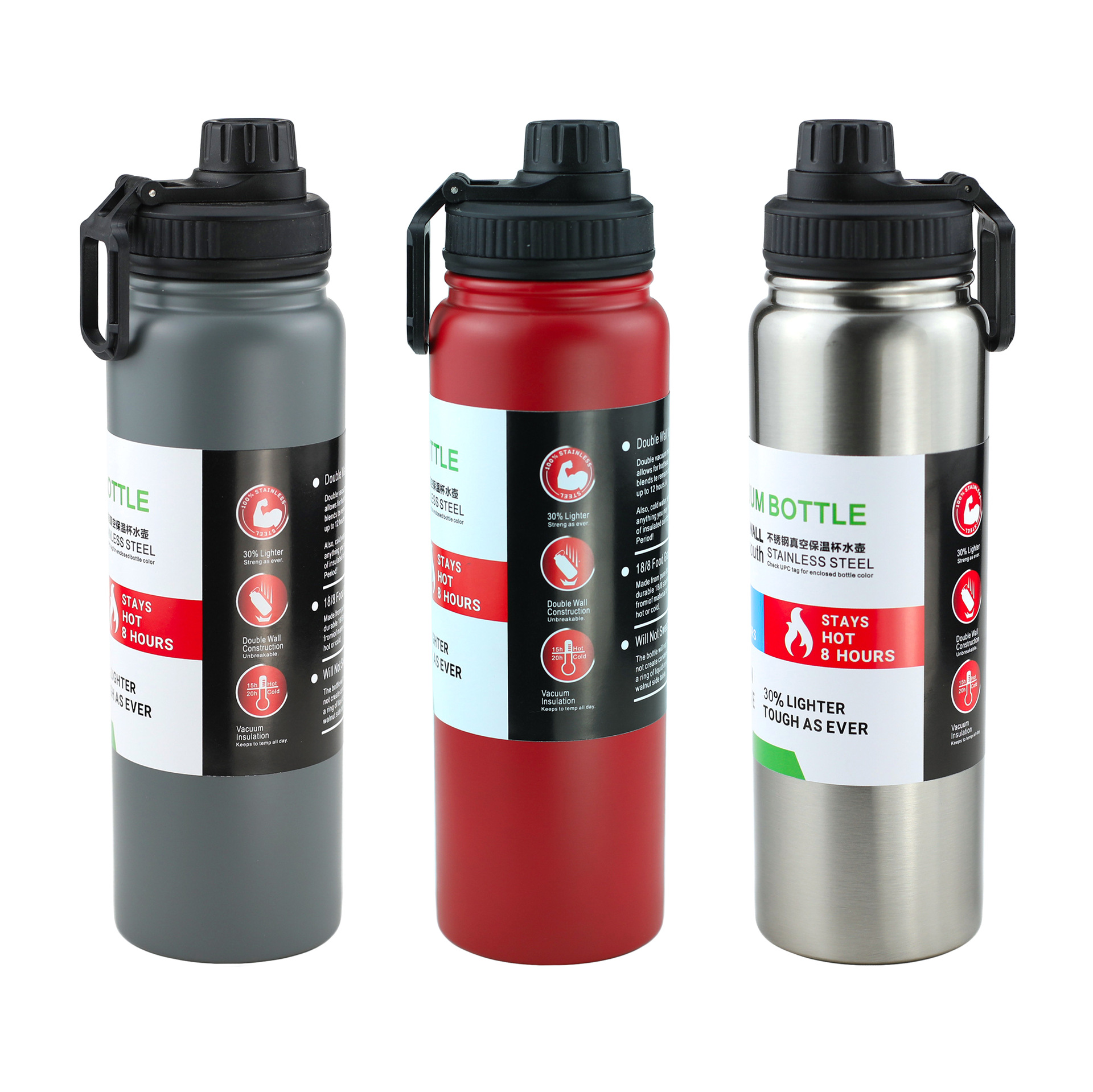 27oz Stainless Steel Vacuum Water Bottle 6